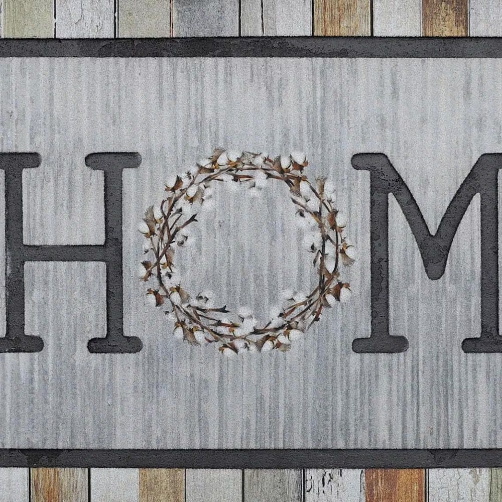 Karastan Doorscapes 1'6" x 2'6" Gray Door Mat, , large