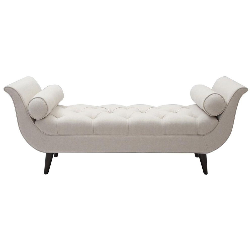 Jennifer Taylor Home Alma Tufted Entryway Bench in Sky Neutral
