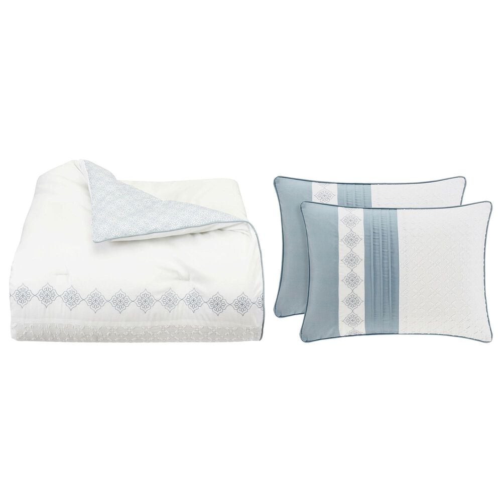 Royal Court Trilogy 3-Piece Full/Queen Comforter Set in Blue, , large