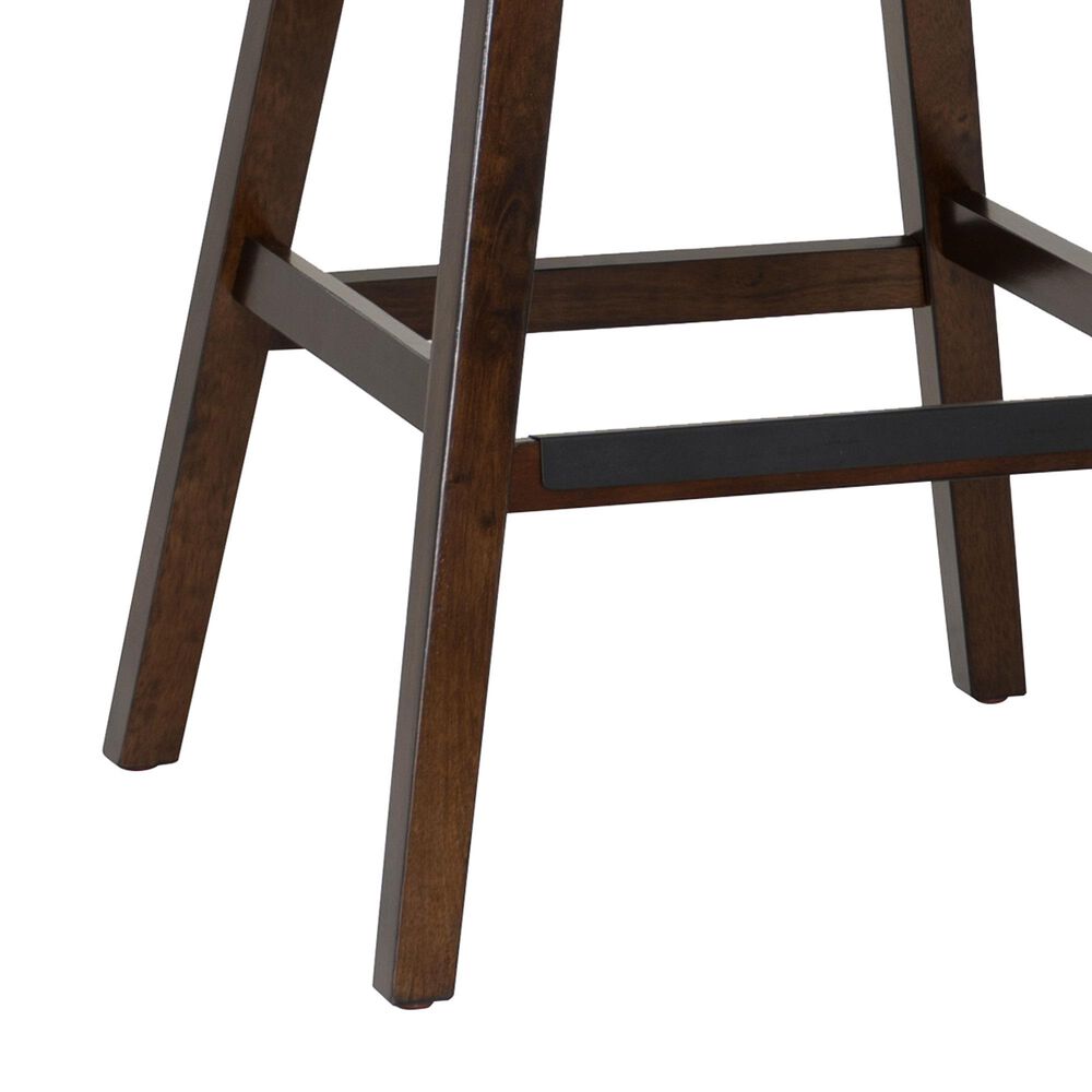 Linon Home Decor Cyrus Swivel Bar Stool in Brown (Set of 2), , large