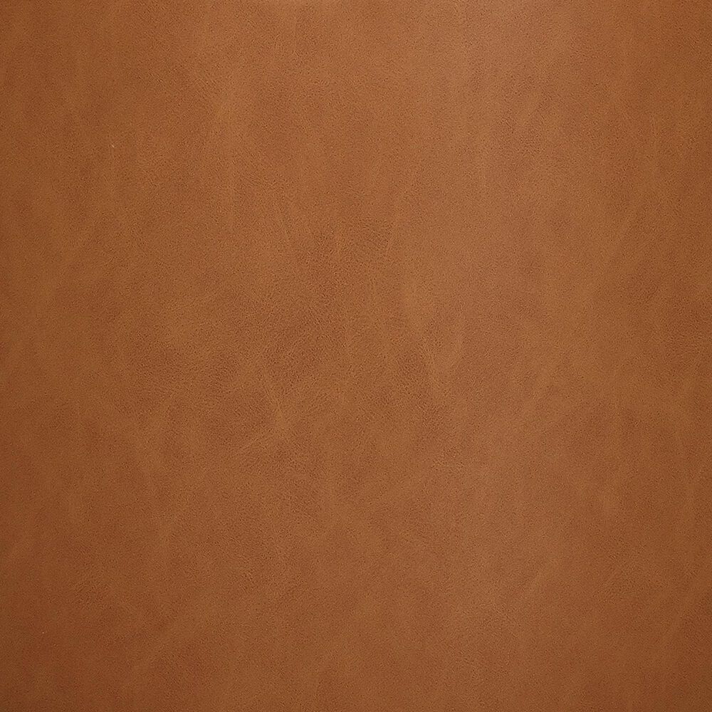 Lifestyle Solutions Garrett Round Ottoman in Caramel, , large