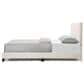 Furniture of America Gail Queen Upholstered Platform Bed with Standard Headboard in White, , large