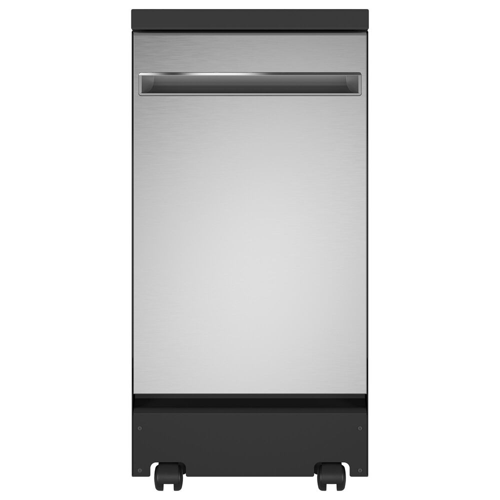 GE Appliances 18" Portable Dishwasher in Stainless Steel, , large