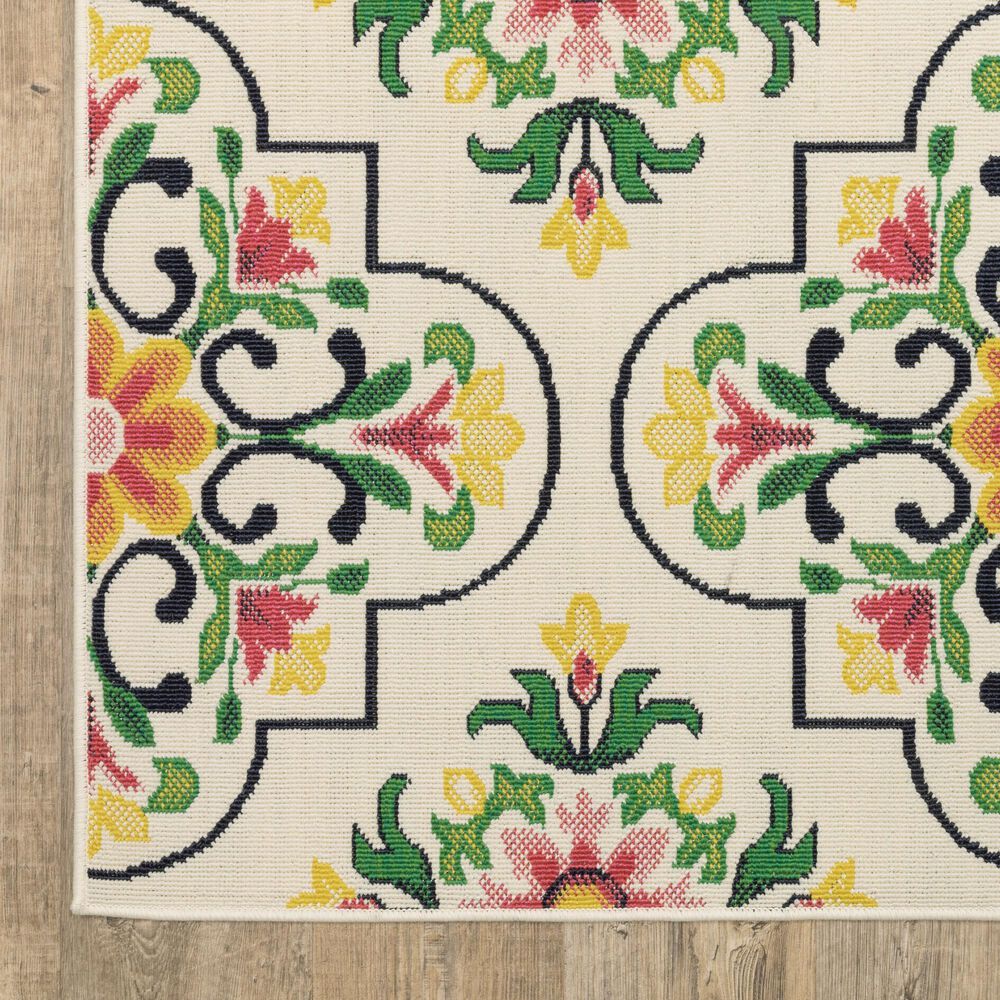 Oriental Weavers Havana HAV04 Ivory and Multicolor 1'10" x 7'3" Indoor/Outdoor Runner, , large