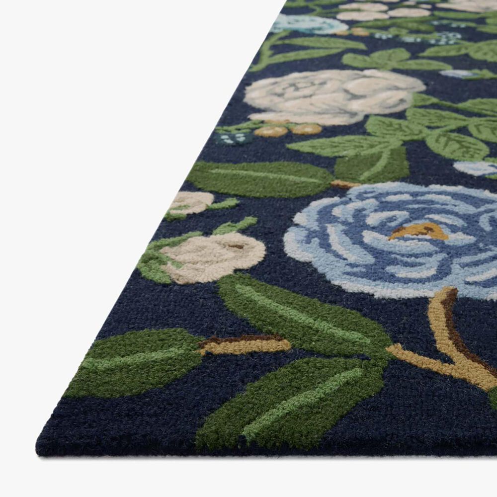 Rifle Paper Co. x Loloi Highgrove Navy 2'6" x 7'6" Runner, , large