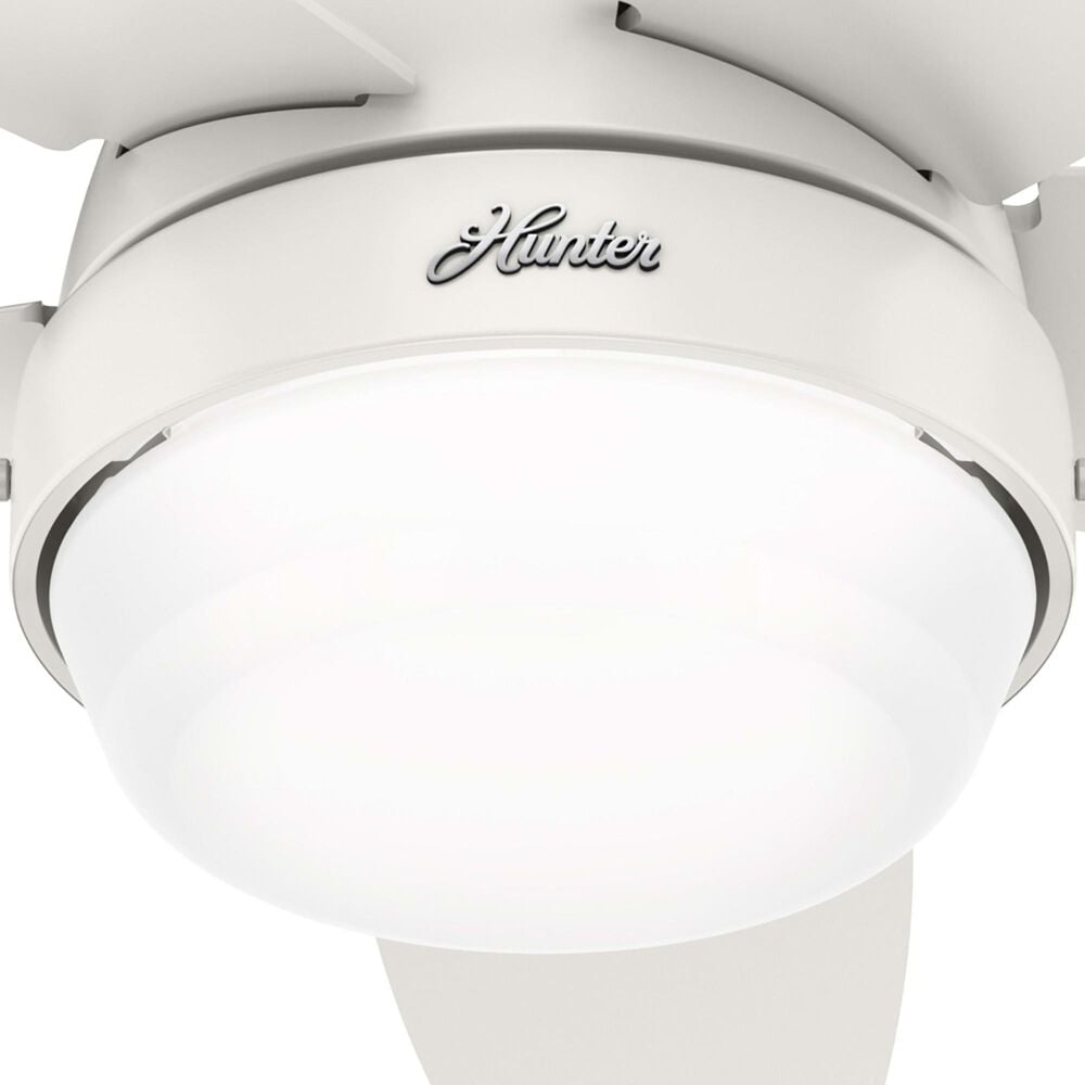 Hunter Lilliana 44&quot; Ceiling Fan with LED Lights in Fresh White, , large