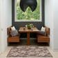 Nourison Garden Oasis Floral Mocha 3" x 5" Indoor/Outdoor Area Rug, , large