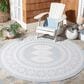 Safavieh Martha Stewart Cyprus 6"7" Round Aqua and Blue Ivory Area Rug, , large