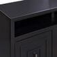 Legends Home Sunset 83" Fireplace Console with Fireplace Insert in Seal Skin Black, , large