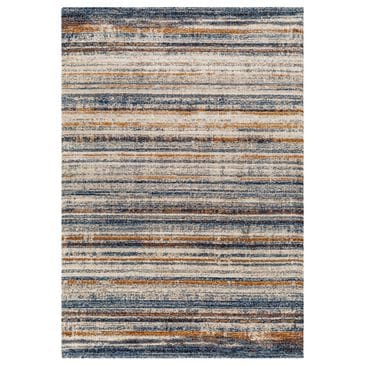Surya Tuscany TUS-2337 Blue, Brown, Bright Yellow, Dusty Coral, Dark Blue, Light Beige, Cream and Gray 12" x 15" Area Rug, , large