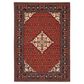 Oriental Weavers Lilihan Medallion 001C6 7"10" x 10"10" Red Area Rug, , large
