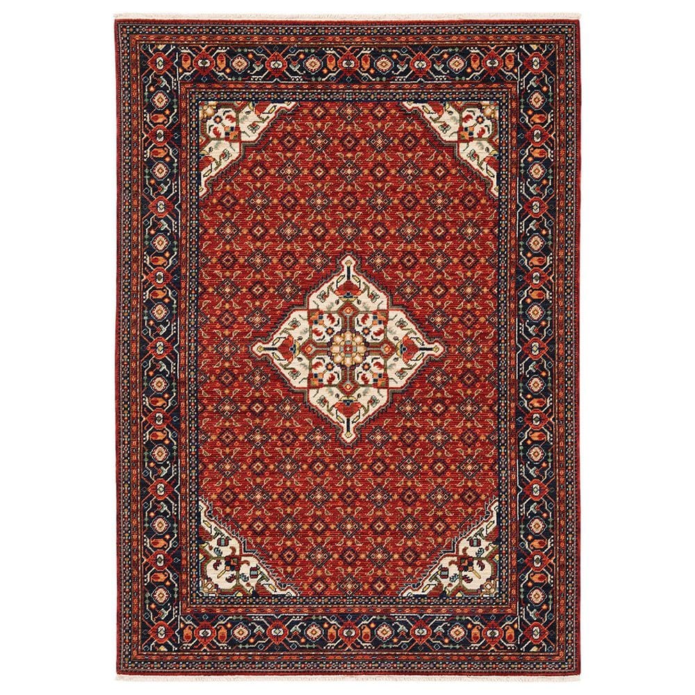 Oriental Weavers Lilihan Medallion 001C6 7"10" x 10"10" Red Area Rug, , large