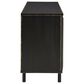 Ashley Fair Ridge Accent Cabinet in Distressed Black and Black, , large