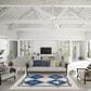 Dalyn Rug Company Harbor Nautical 6" x 9" Ivory Indoor/Outdoor Area Rug, , large