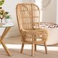 Baxton Studio Nagoya Tall Lounge Chair in Natural Brown, , large