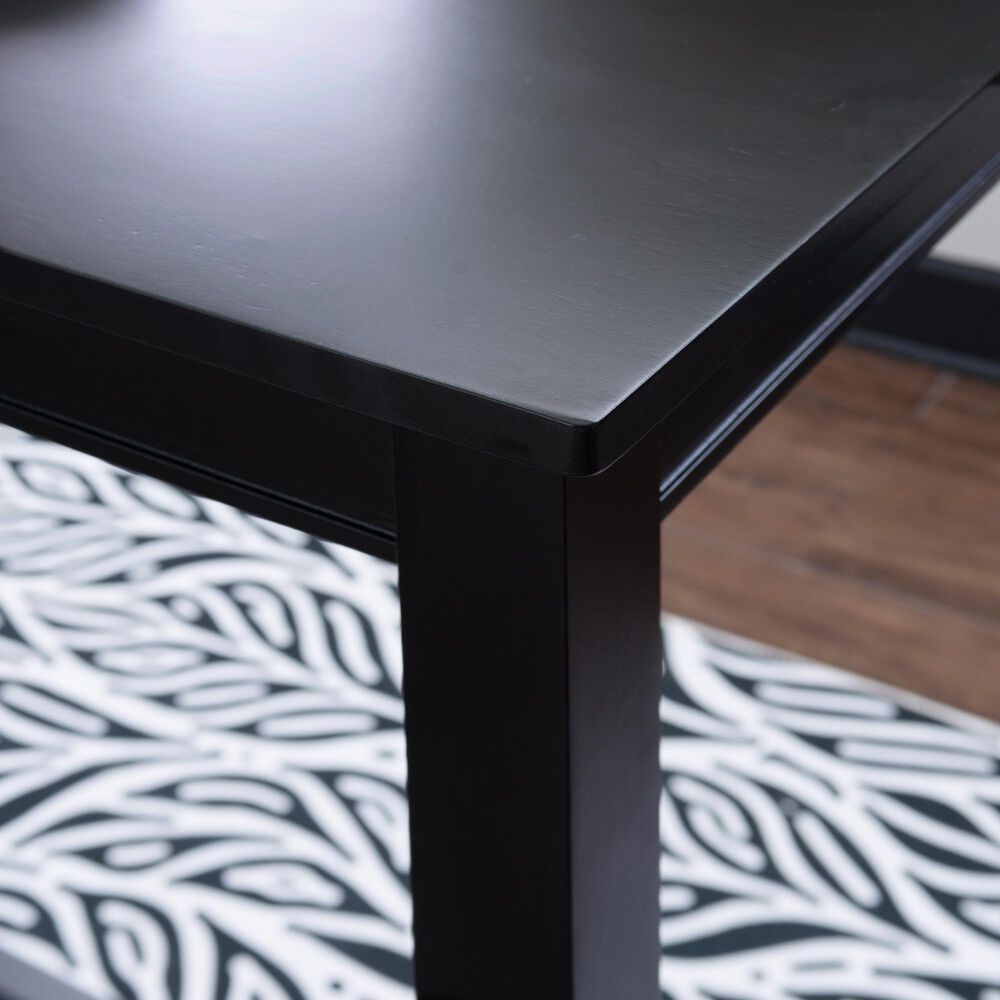 Linon Home Decor Claridge Bar Height Pub Table in Jet-Black - Table Only, , large