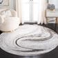 Safavieh Orchard Abstract 6"7" Round Light Grey Area Rug, , large
