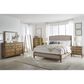 Ashley Sharlance California King Upholstered Panel Bed in Light Brown, , large