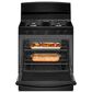 Amana 30" Freestanding Gas Range with Easy-Clean Glass Door in Black, , large