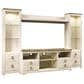 Ashley Willowton 4-Piece Entertainment Center in Whitewash, , large