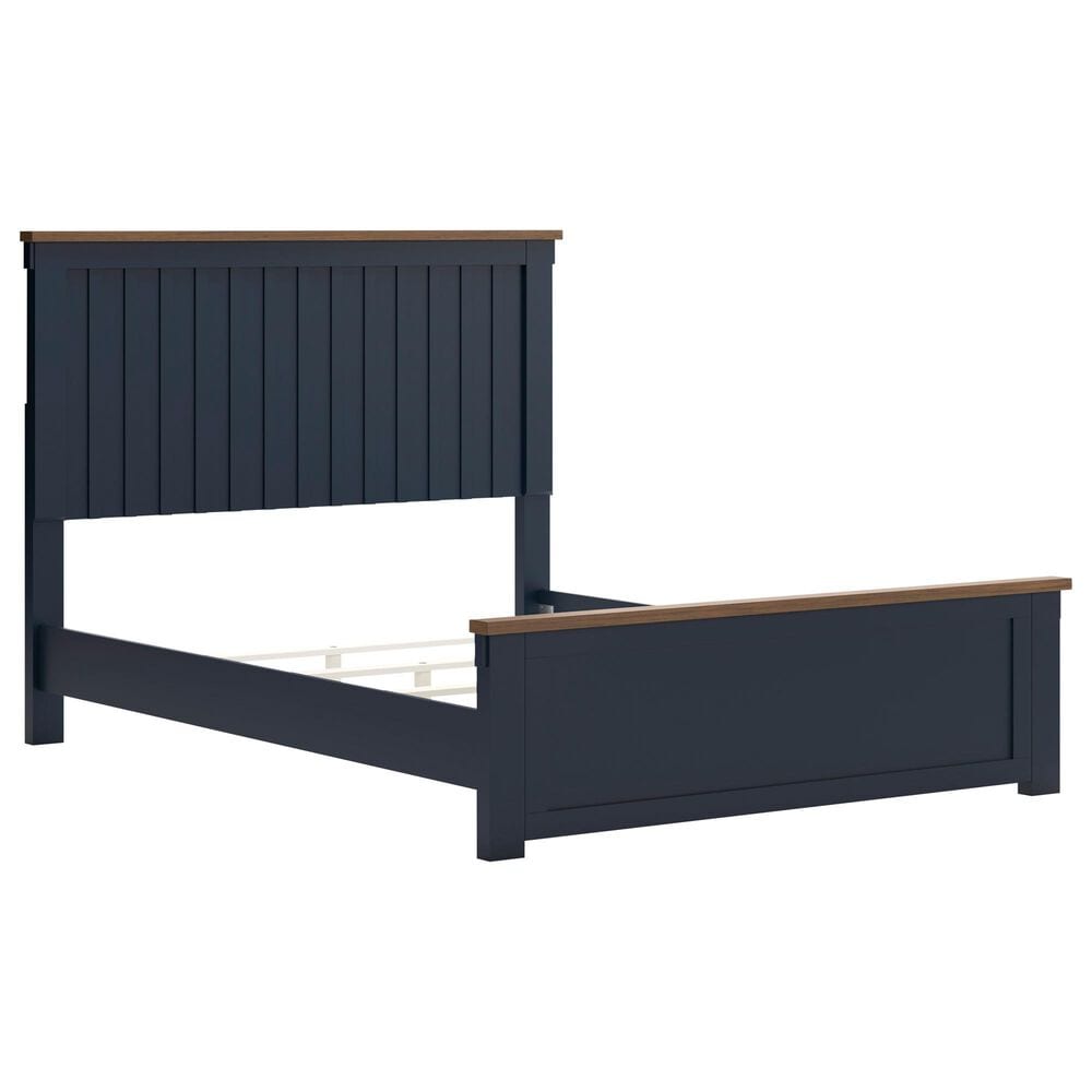 Ashley Landocken 4-Piece Queen Bedroom Set in Brown and Blue, , large