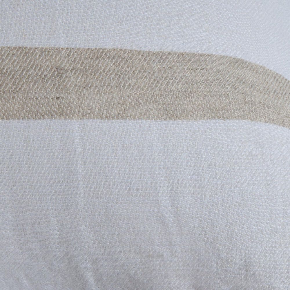 Pom Pom At Home Rory Standard Sham in White and Flax, , large