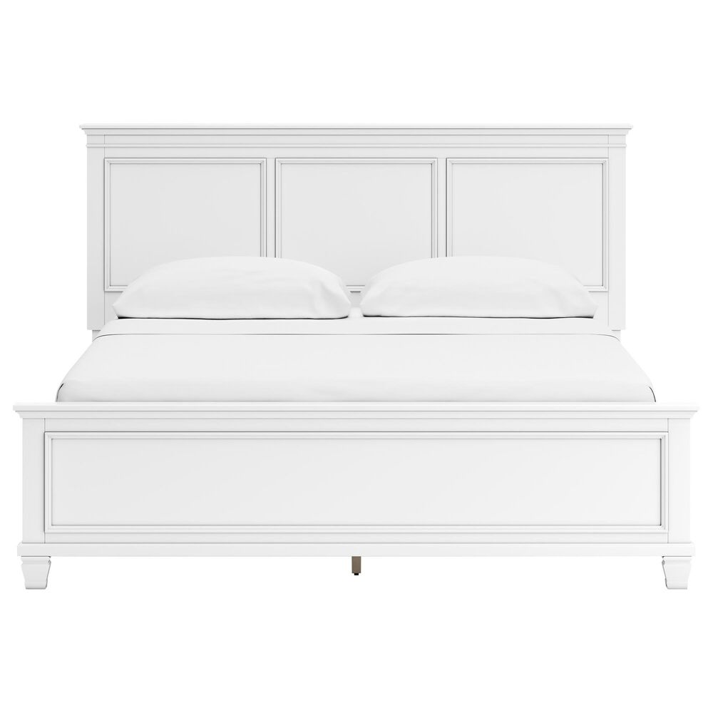 Ashley Fortman California King Panel Bed in White, , large