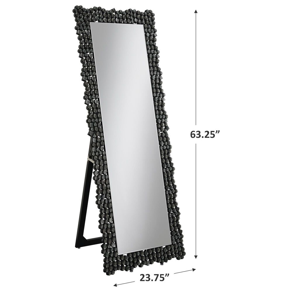 Pacific Landing Standing Mirror in Silver Smoky Gray, , large
