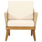 Hearth and Haven 4-Piece Outdoor Chat Set with Teak Coffee Table in Beige, , large