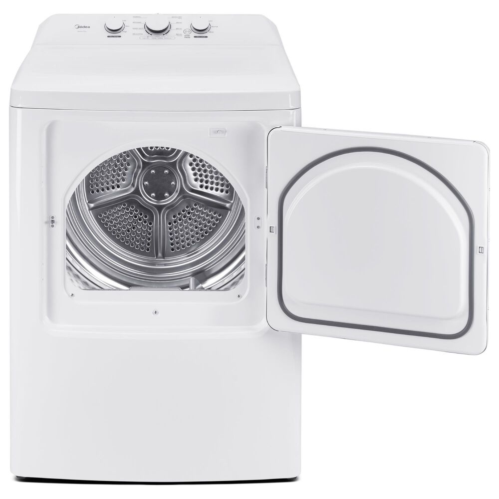 Midea 7 Cu. Ft. Front Load Gas Dryer in White, , large