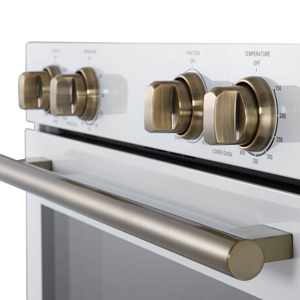 Forno Vomero 30" Double Electric Wall Oven in White, , large