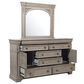 Nicolette Home Kingsbury 8-Drawer Dresser and Mirror in Gray, , large