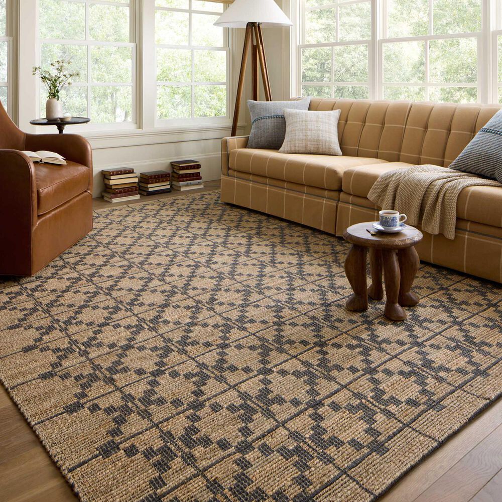 Chris Loves Julia x Loloi Judy 7&#39;9&quot; x 9&#39;9&quot; Natural and Graphite Area Rug, , large