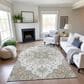 Dalyn Rug Company Silk Road Ivory, Beige, Taupe, Gold, Gray and Copper 10" x 14" Area Rug, , large