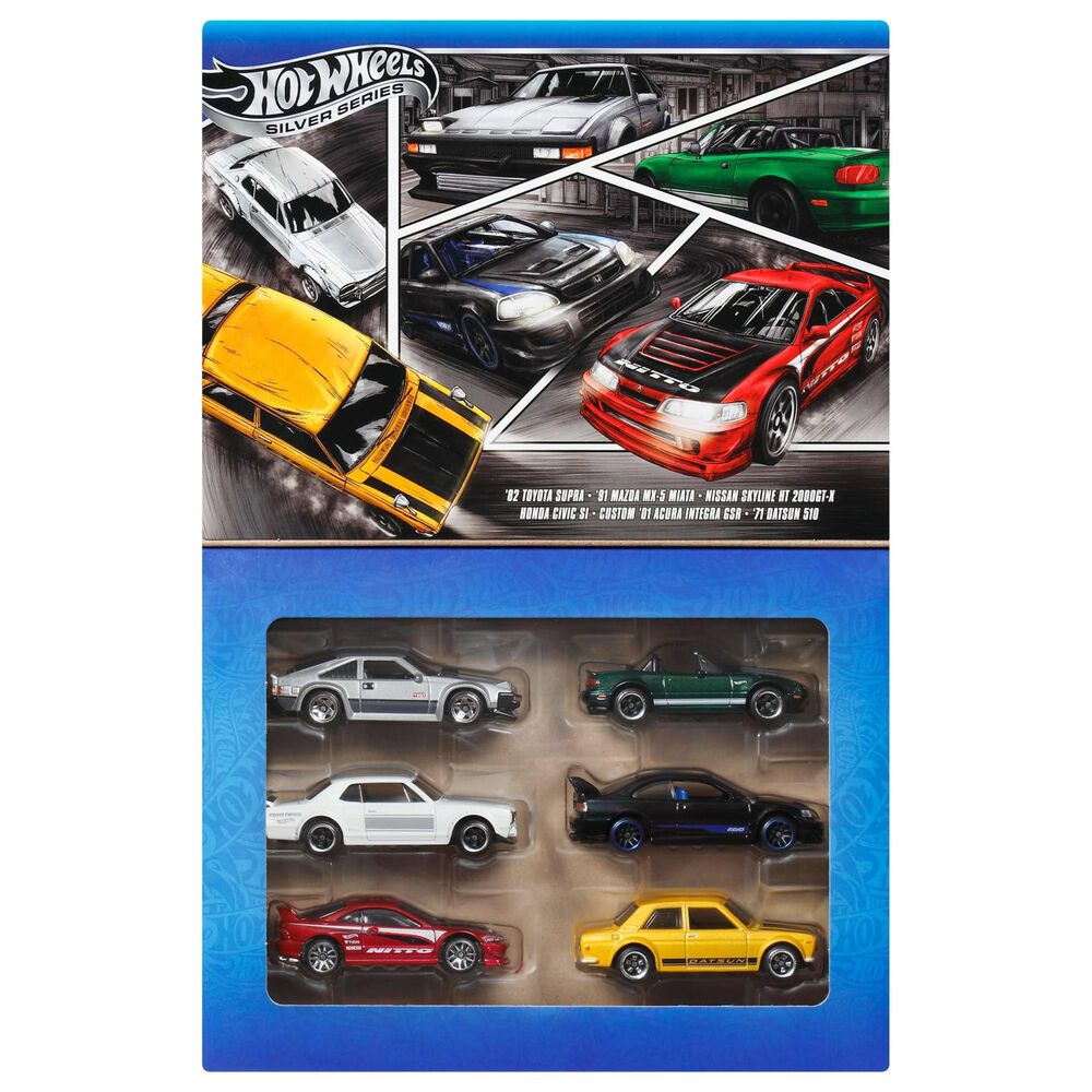 Hot Wheels Toy Cars 1:64 Scale Japanese Multipack Vehicles in Multicolor &#40;Set of 6&#41;, , large