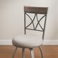 Linon Home Decor Hamilton Swivel Counter Stool in Pewter and Grey Wash, , large