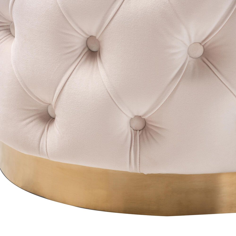 Baxton Studio Valeria Ottoman in Light Beige, , large