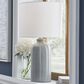 Ashley Wimlow Ceramic Table Lamp in Gray Blue, , large