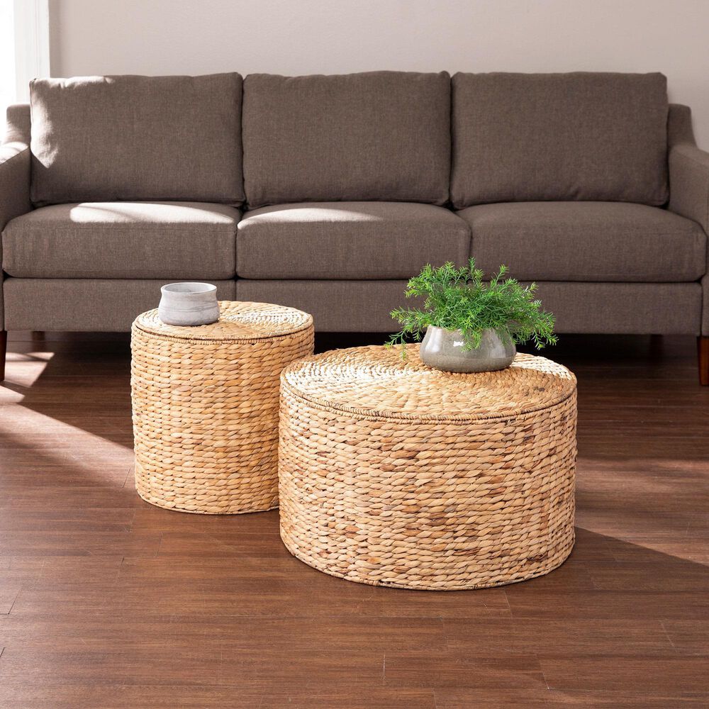 Southern Enterprises Satalia 2-Piece Storage Tables in Natural, , large
