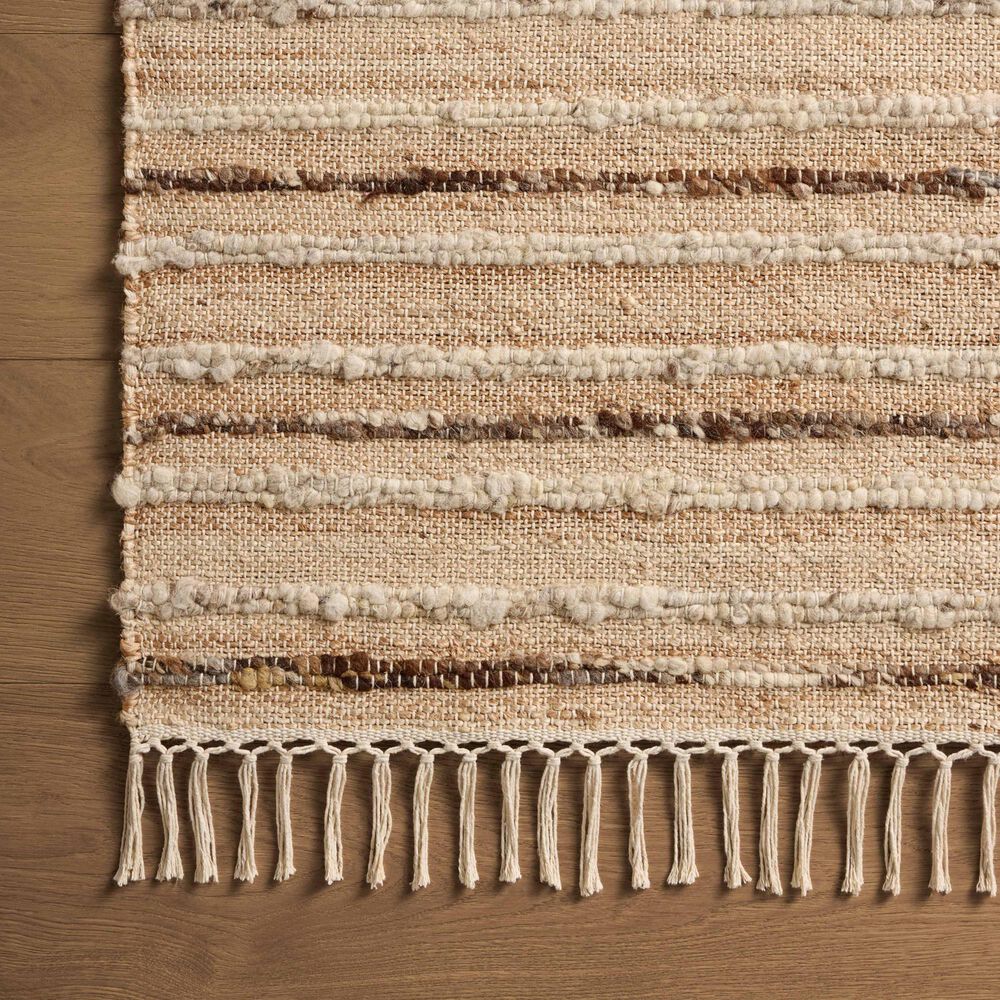 Loloi Nico Natural and Bark 2&#39;6&quot; x 7&#39;6&quot; Runner, , large