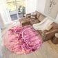 Dalyn Rug Company Kikiamo Flamingo 8" Round Area Rug, , large