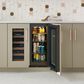 Sub Zero Designer 3.1 Cu. Ft. Beverage Center with Glass Door in Panel Ready and Stainless Steel, , large