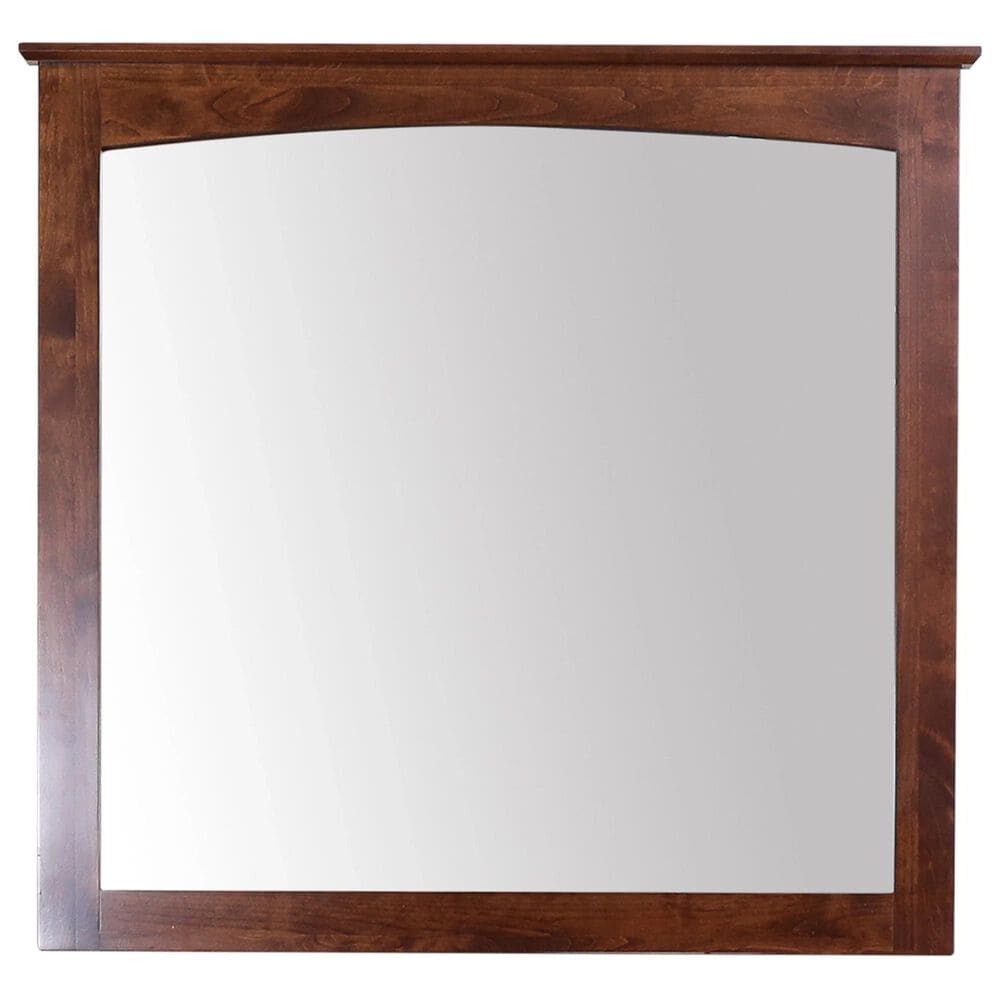 Archbold Furniture Company Shaker Dresser Mirror in Tuscan Brown, , large