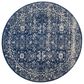 Safavieh Evoke EVK270A-5R 5"1" Round Navy/Ivory Area Rug, , large