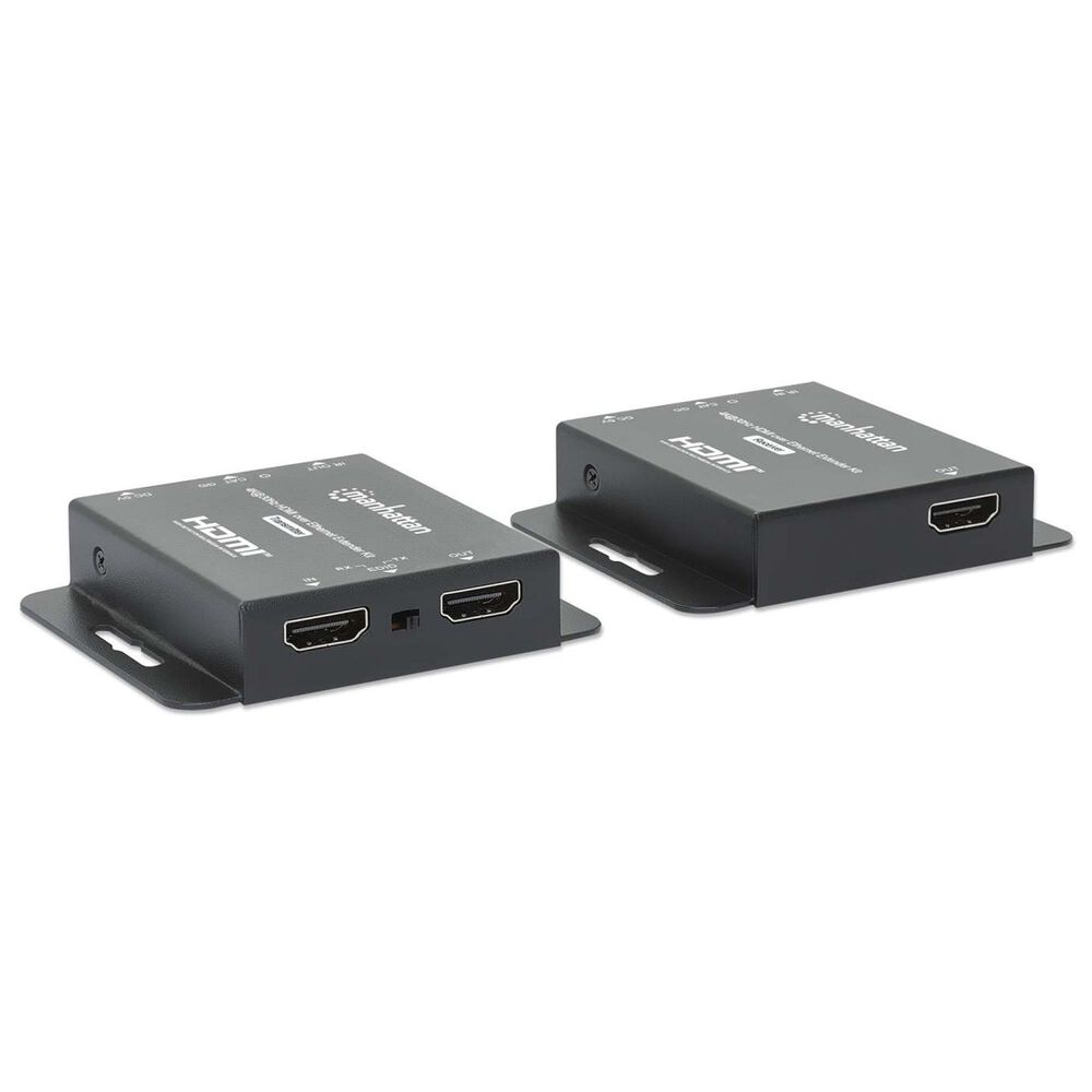 Manhattan 4K 30Hz HDMI over Ethernet Extender Kit in Black, , large