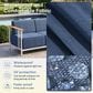 Sunwell Garden 4-Piece Patio Chat Set in Blue, , large
