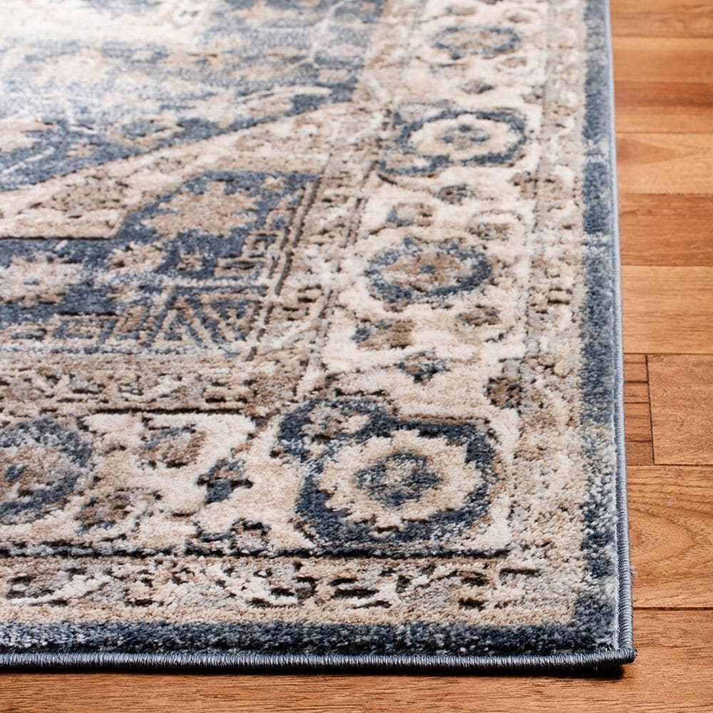 Safavieh Oregon 2&#39;2&quot; x 8&#39; Ivory and Blue Runner, , large