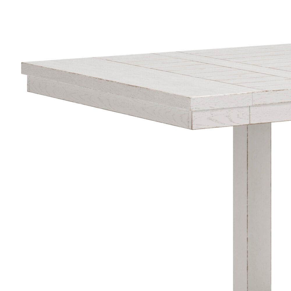 Ashley Robbinsdale Counter Height Dining Table with 2 Leaves in Antique White, , large