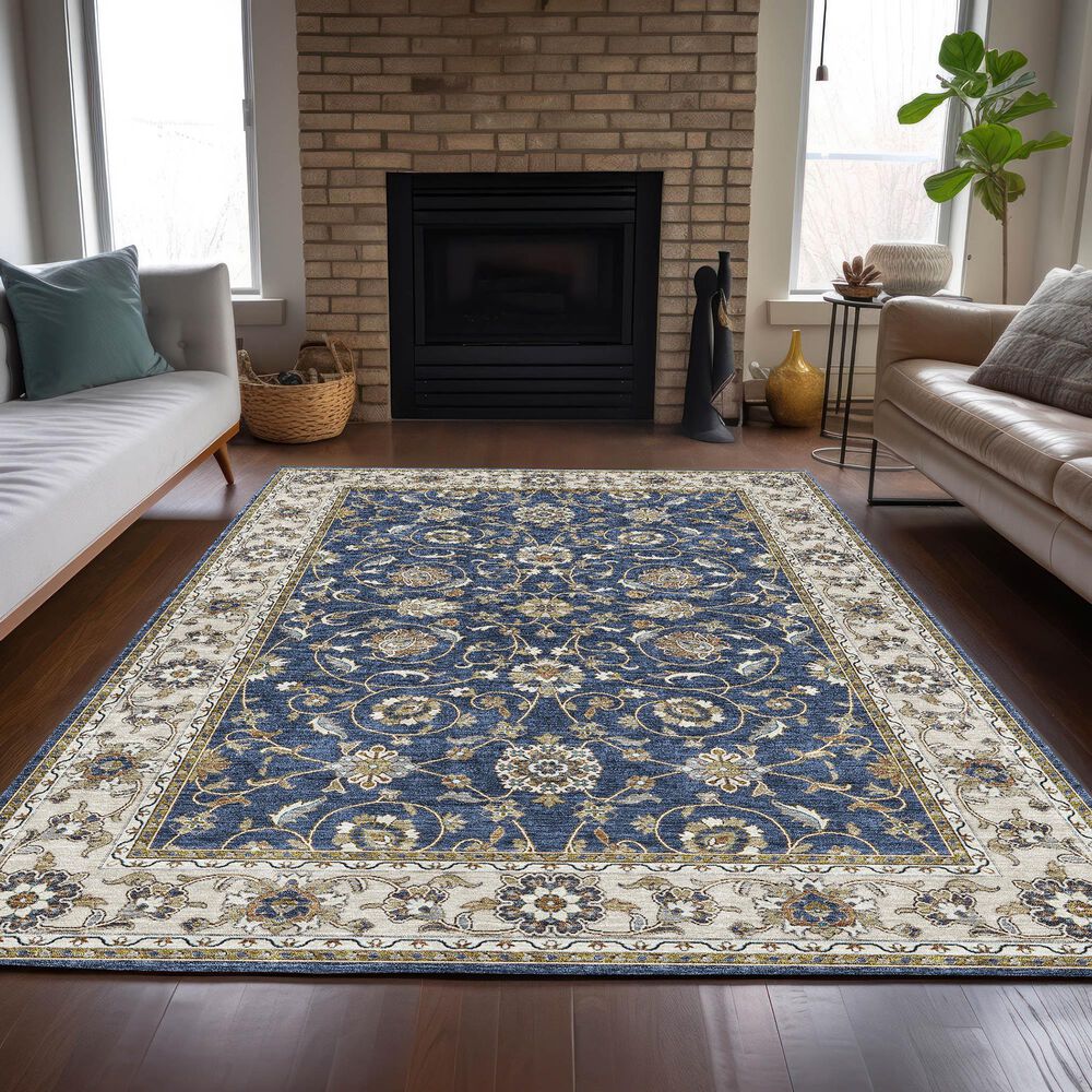 Dalyn Rug Company Hatay HY1 10&#39; x 14&#39; Navy Area Rug, , large