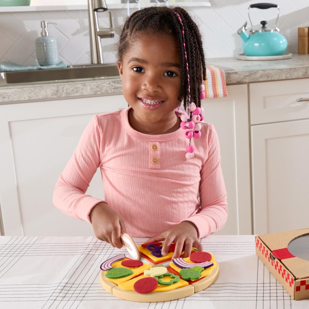 Fisher Price 22-Piece Wooden Pizza, , large